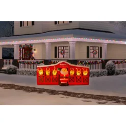 Home Accents Holiday 9 Ft Giant-Sized LED Inflatable Santa’s Stable With Reindeer 6 Home Accents Holiday 9 Ft Giant-Sized LED Inflatable Santa’s Stable With Reindeer -Christmas decorations shop home accents holiday christmas inflatables 117218 e1 1000