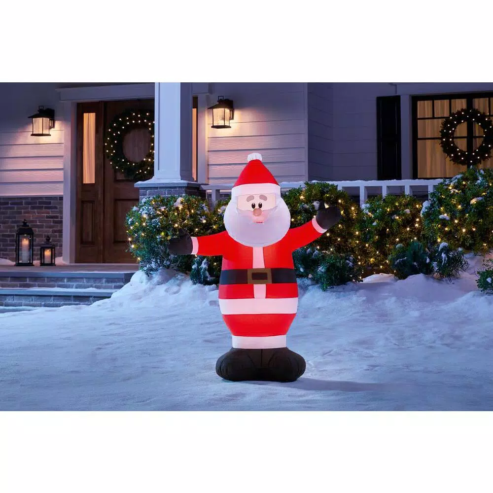 Home Accents Holiday 3.5 Ft. Inflatable Santa 2 Home Accents Holiday 3.5 Ft. Inflatable Santa - Image 2