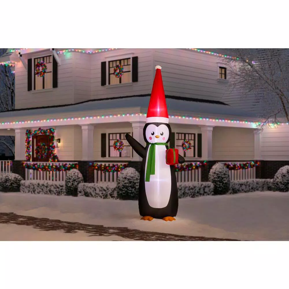 Home Accents Holiday 11 Ft. Giant-Sized LED Inflatable Penguin 2 Home Accents Holiday 11 Ft. Giant-Sized LED Inflatable Penguin - Image 2