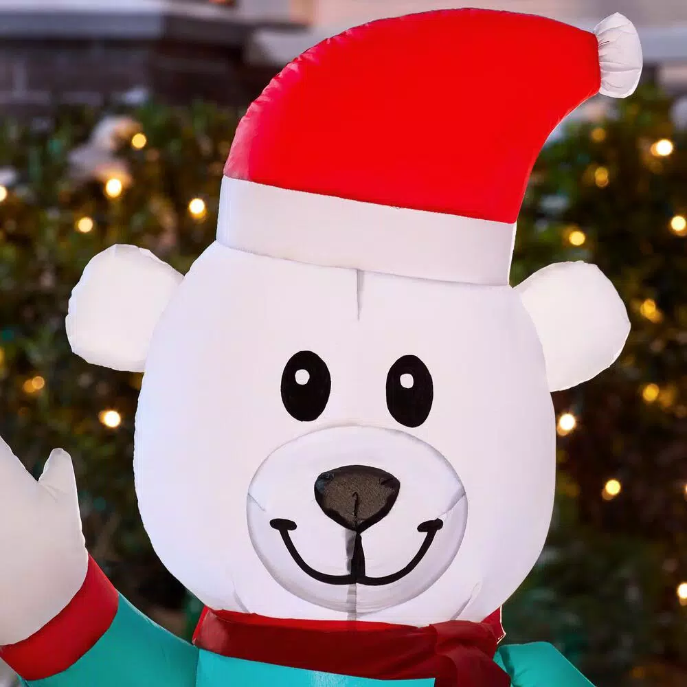 Home Accents Holiday 6.5 Ft LED Inflatable Snowman And Friends 5 Home Accents Holiday 6.5 Ft LED Inflatable Snowman And Friends - Image 5