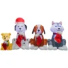 Home Accents Holiday 3.74 Ft. H X 7.5 Ft. W Inflatable Puppy Pals With Stockings