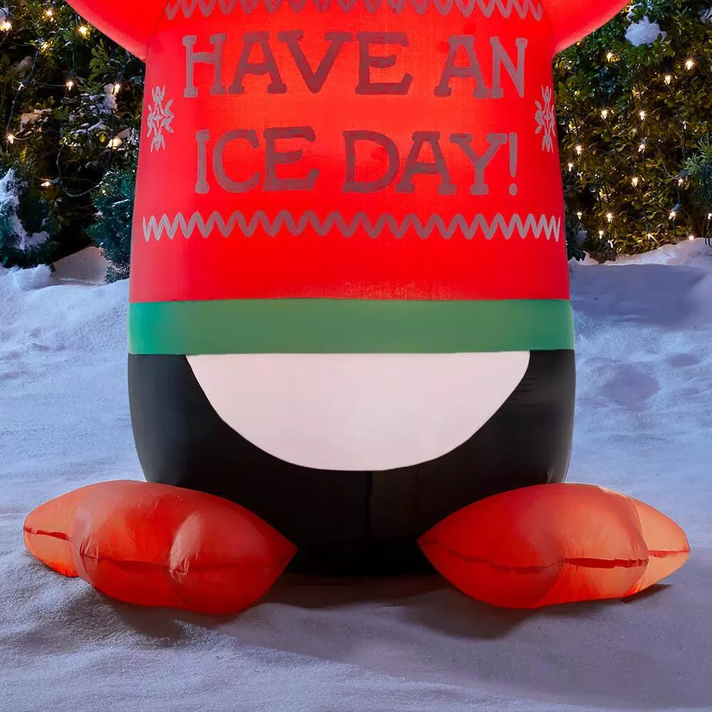 Home Accents Holiday 6 Ft. Animated Inflatable Shivering Penguin Ice Day 5 Home Accents Holiday 6 Ft. Animated Inflatable Shivering Penguin Ice Day - Image 5