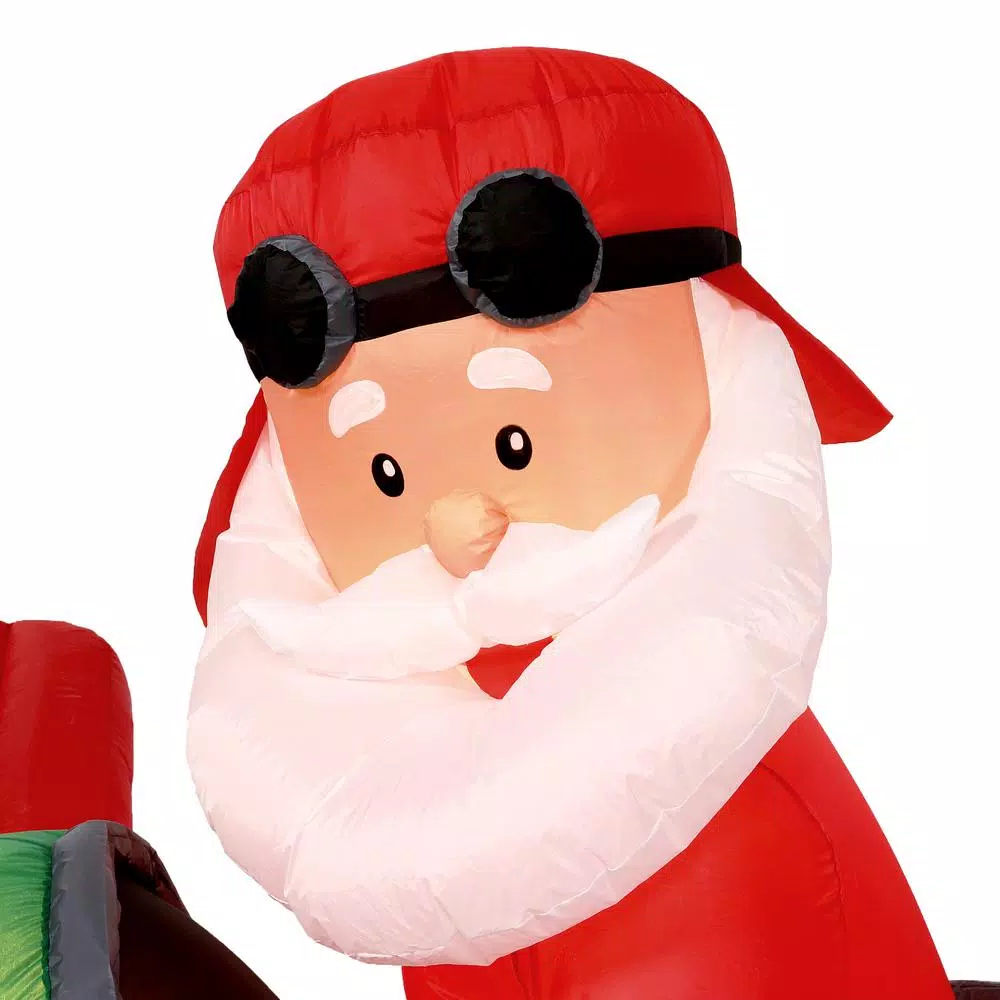 Home Accents Holiday 16 Ft. Inflatable Santa On Airplane 3 Home Accents Holiday 16 Ft. Inflatable Santa On Airplane - Image 3