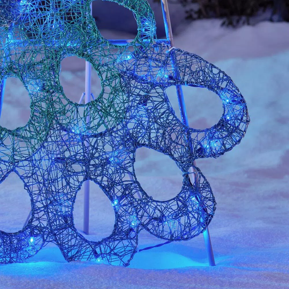 Home Accents Holiday 70 In 120-Light LED Blue Peacocl 5 Home Accents Holiday 70 In 120-Light LED Blue Peacocl - Image 5