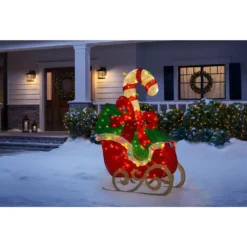 Home Accents Holiday 61 In Cool White 120-Light LED Sleigh With Presents 7 Home Accents Holiday 61 In Cool White 120-Light LED Sleigh With Presents -Christmas decorations shop home accents holiday christmas yard decorations ty183 1914 1 e1 1000