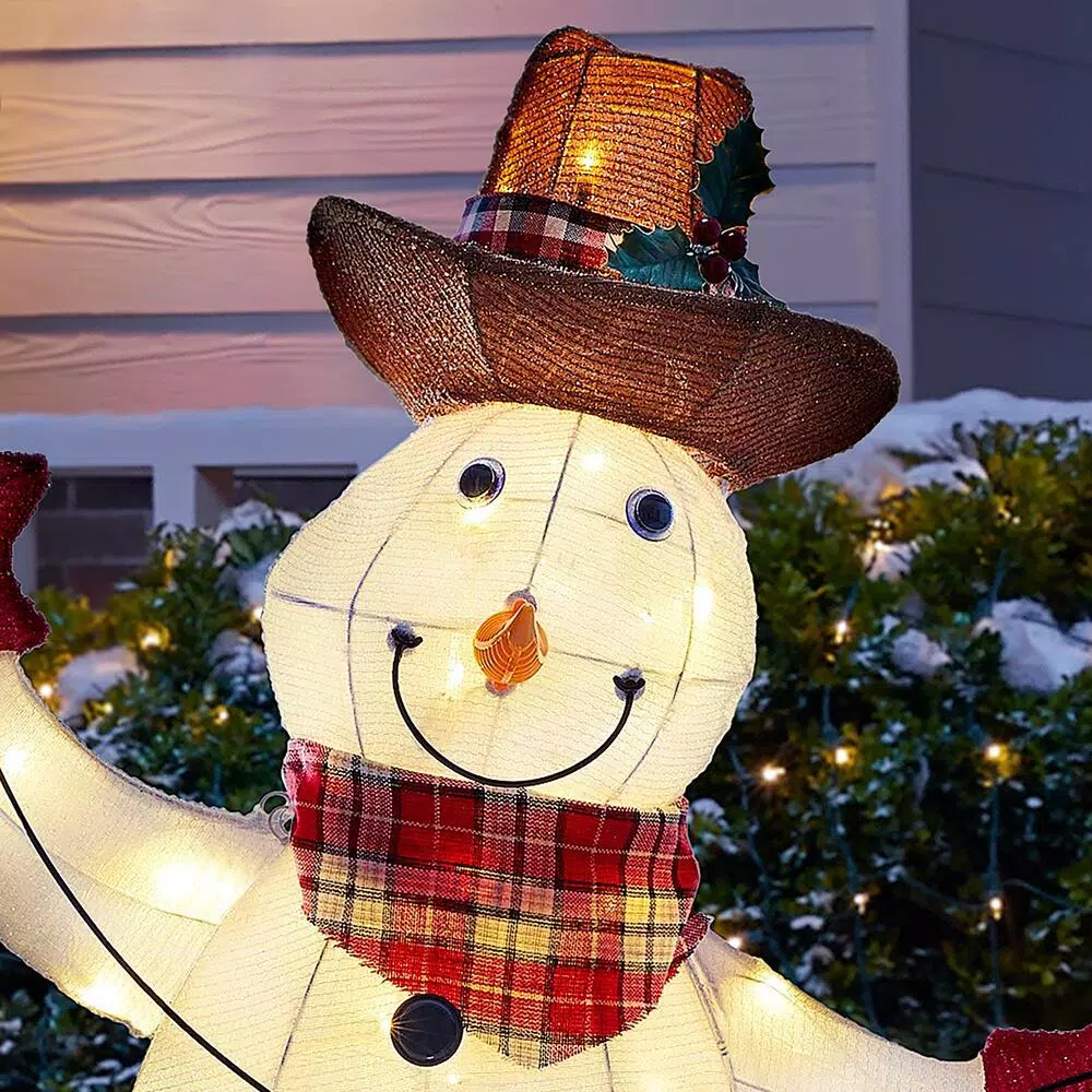 Home Accents Holiday 4 Ft LED Cowboy Snowman 4 Home Accents Holiday 4 Ft LED Cowboy Snowman - Image 4
