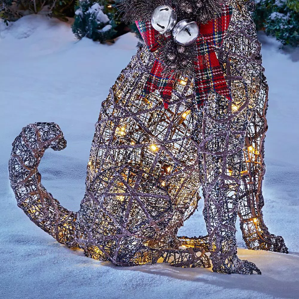 Home Accents Holiday 2.5 Ft Meadow Frost Brown LED Dog 5 Home Accents Holiday 2.5 Ft Meadow Frost Brown LED Dog - Image 5