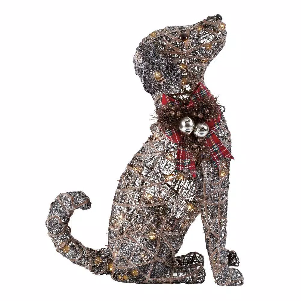 Home Accents Holiday 2.5 Ft Meadow Frost Brown LED Dog 1 Home Accents Holiday 2.5 Ft Meadow Frost Brown LED Dog