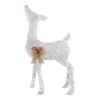 Home Accents Holiday 4 Ft Warm White 80-Light LED White Deer With Gold Bow
