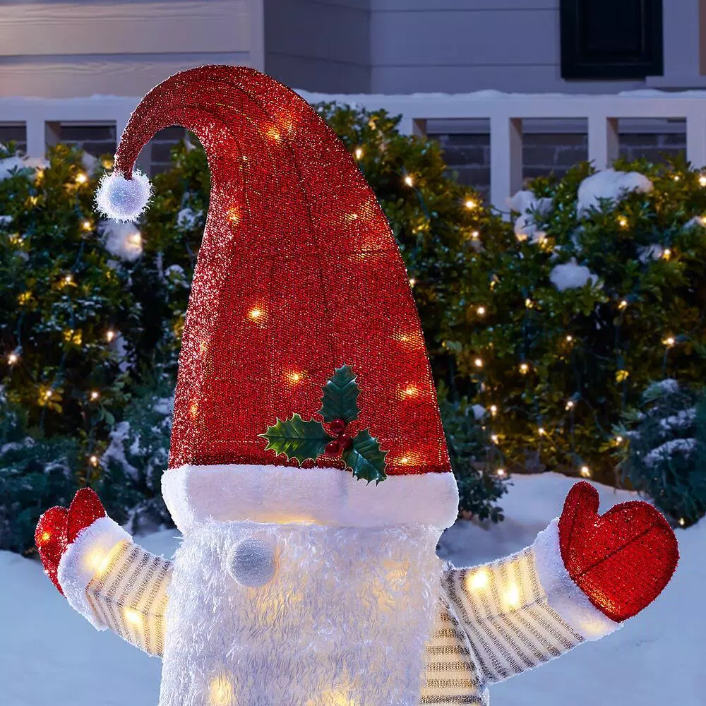 Home Accents Holiday 3 Ft. Yuletide Lane LED Large Christmas Gnome 4 Home Accents Holiday 3 Ft. Yuletide Lane LED Large Christmas Gnome - Image 4
