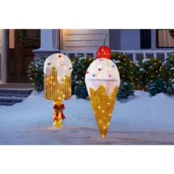 Home Accents Holiday 42 In Warm White 40-Light LED Ice Cream 8 Home Accents Holiday 42 In Warm White 40-Light LED Ice Cream -Christmas decorations shop home accents holiday christmas yard decorations ty449 2014 40 1000