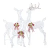 Home Accents Holiday 3-Piece Fantasleigh Outdoor Christmas Deer Family With LED Cool White Lights