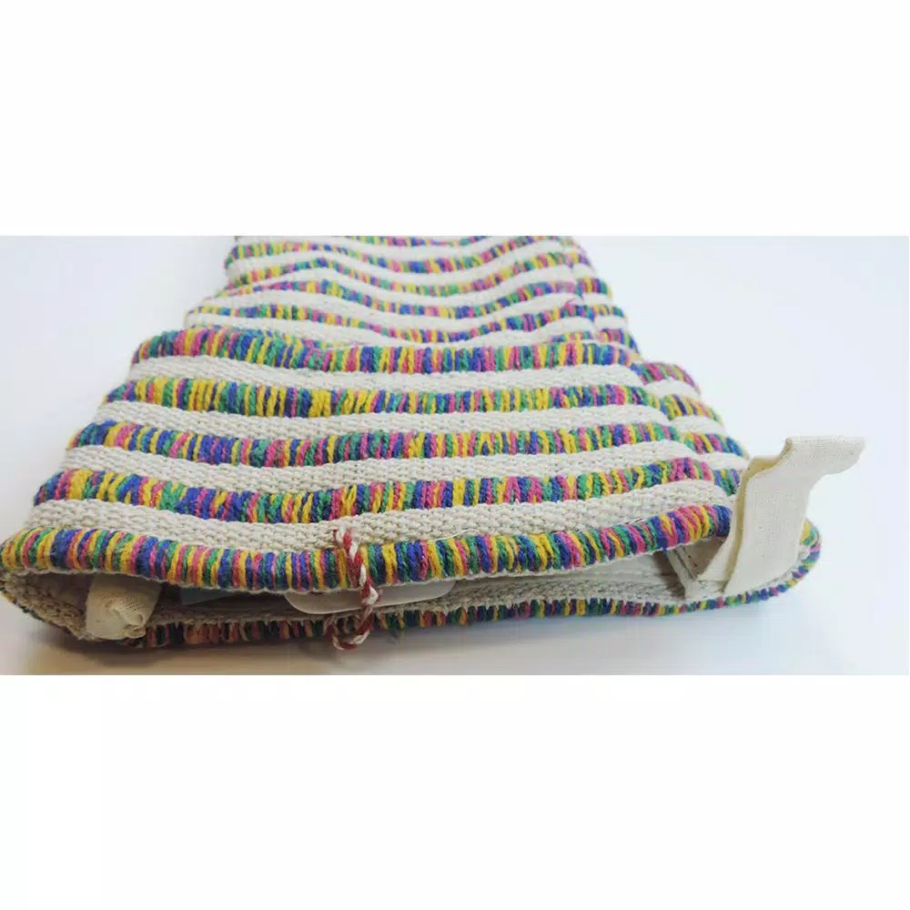 LR Home 20 In. Cotton Striped Multi-color Christmas Stocking 2 LR Home 20 In. Cotton Striped Multi-color Christmas Stocking - Image 2