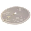 Manor Luxe 56 In. Glistening Snow Christmas Tree Skirt