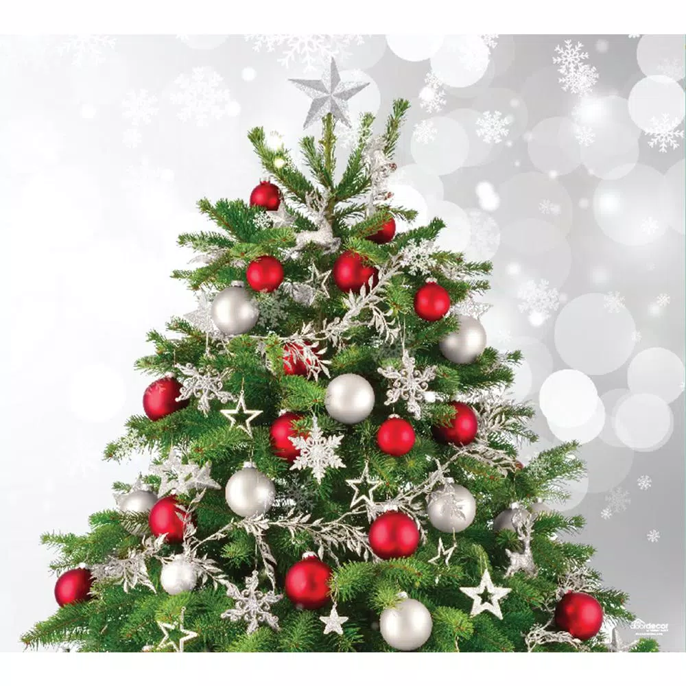 My Door Decor 7 Ft. X 8 Ft. Merry Christmas Tree-Christmas Garage Door Decor Mural For Split Car Garage 4 My Door Decor 7 Ft. X 8 Ft. Merry Christmas Tree-Christmas Garage Door Decor Mural For Split Car Garage - Image 4