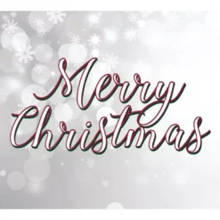 Christmas decorations shop 24 My Door Decor 7 Ft. X 8 Ft. Merry Christmas Tree-Christmas Garage Door Decor Mural For Split Car Garage