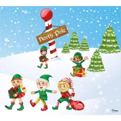 My Door Decor 7 Ft. X 8 Ft. North Pole Elves-Christmas Garage Door Decor Mural For Split Car Garage 8 My Door Decor 7 Ft. X 8 Ft. North Pole Elves-Christmas Garage Door Decor Mural For Split Car Garage -Christmas decorations shop my door decor christmas flags 285901xmas 026 1f 1000