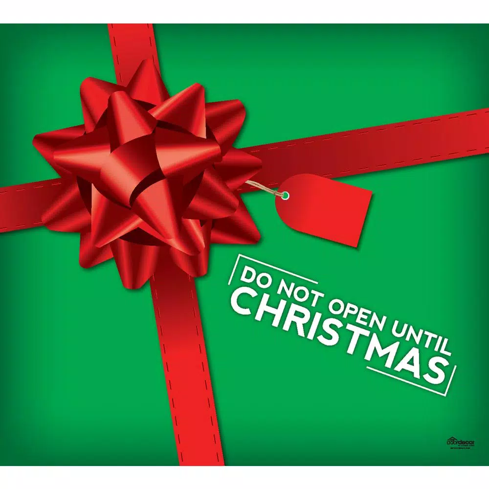 My Door Decor 7 Ft. X 8 Ft. Don’t Open Until Christmas Garage Door Decor Mural For Single Car Garage 1 My Door Decor 7 Ft. X 8 Ft. Don’t Open Until Christmas Garage Door Decor Mural For Single Car Garage