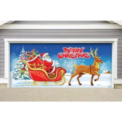 My Door Decor 7 Ft. X 16 Ft. Santa’s Sleigh Ride-Christmas Garage Door Decor Mural For Double Car Garage 5 My Door Decor 7 Ft. X 16 Ft. Santa’s Sleigh Ride-Christmas Garage Door Decor Mural For Double Car Garage -Christmas decorations shop my door decor christmas flags 285905xmas 005 c3 1000