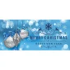 My Door Decor 7 Ft. X 16 Ft. Silver Christmas Ornaments On Blue Christmas Garage Door Decor Mural For Double Car Garage