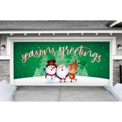 My Door Decor 7 Ft. X 16 Ft. Christmas Characters Seasonal Greetings-Christmas Garage Door Decor Mural For Double Car Garage -Christmas decorations shop my door decor christmas flags 285905xmas 017 4f 1000