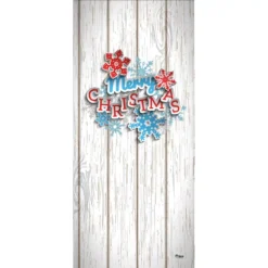 My Door Decor 36 In. X 80 In. Christmas Wreath-Christmas Front Door Decor Mural