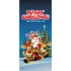 My Door Decor 36 In. X 80 In. Santa’s Take Off-Christmas Front Door Decor Mural