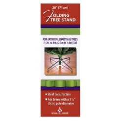 National Tree Company 28 In. Metal Folding Tree Stand