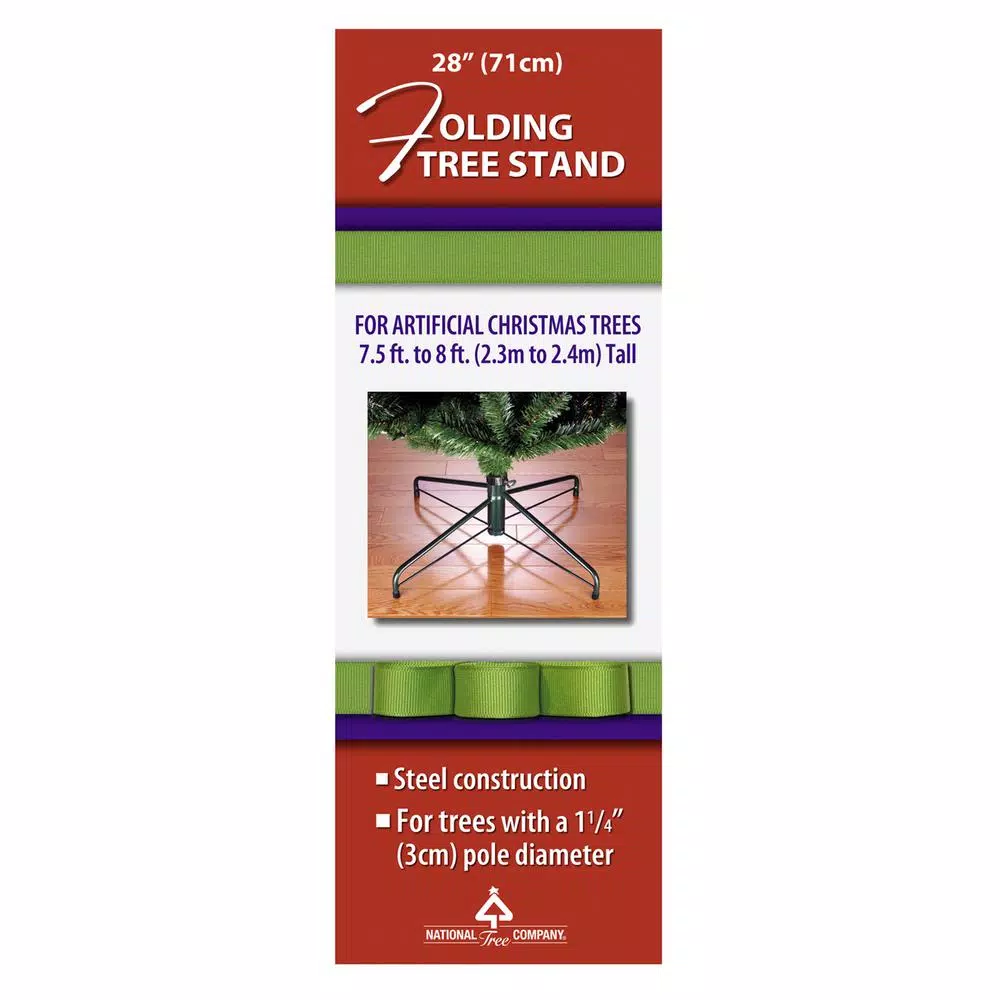 National Tree Company 28 In. Metal Folding Tree Stand 1 National Tree Company 28 In. Metal Folding Tree Stand