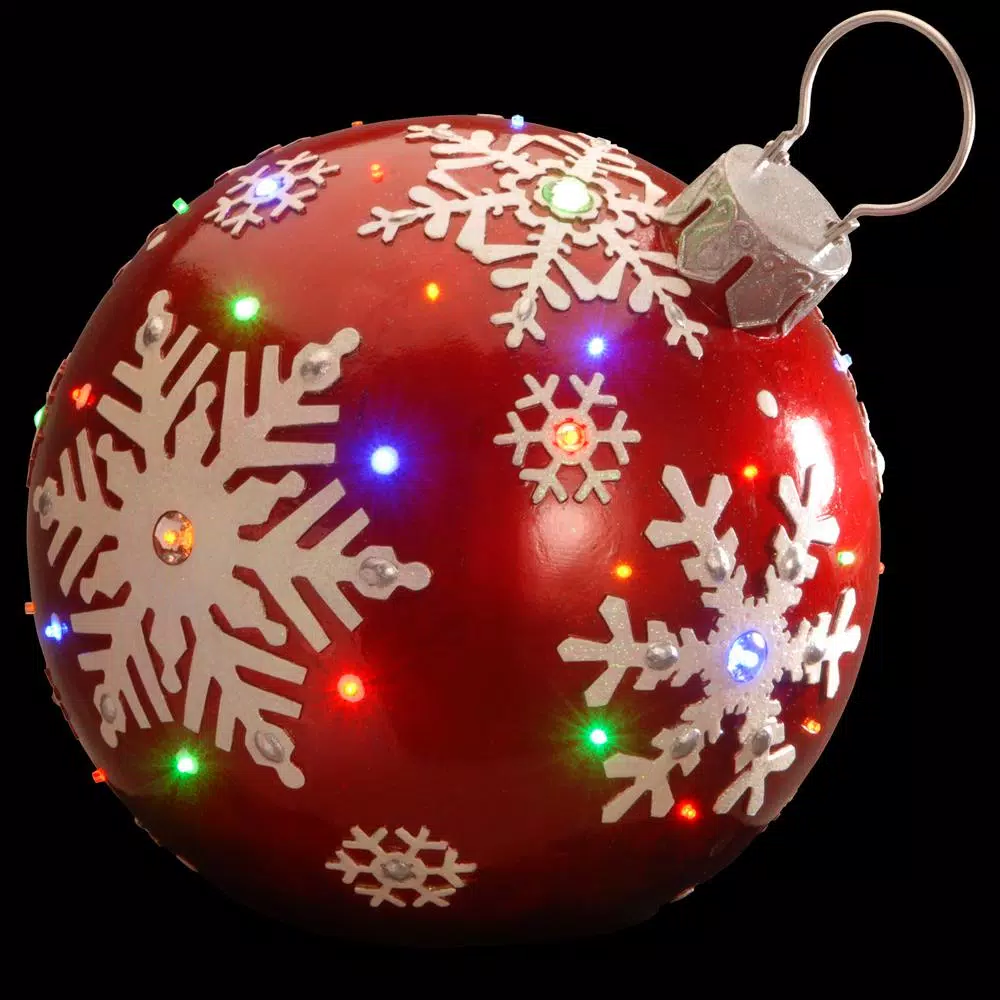 National Tree Company 18 In. Pre-Lit Ball Ornament Decoration 1 National Tree Company 18 In. Pre-Lit Ball Ornament Decoration