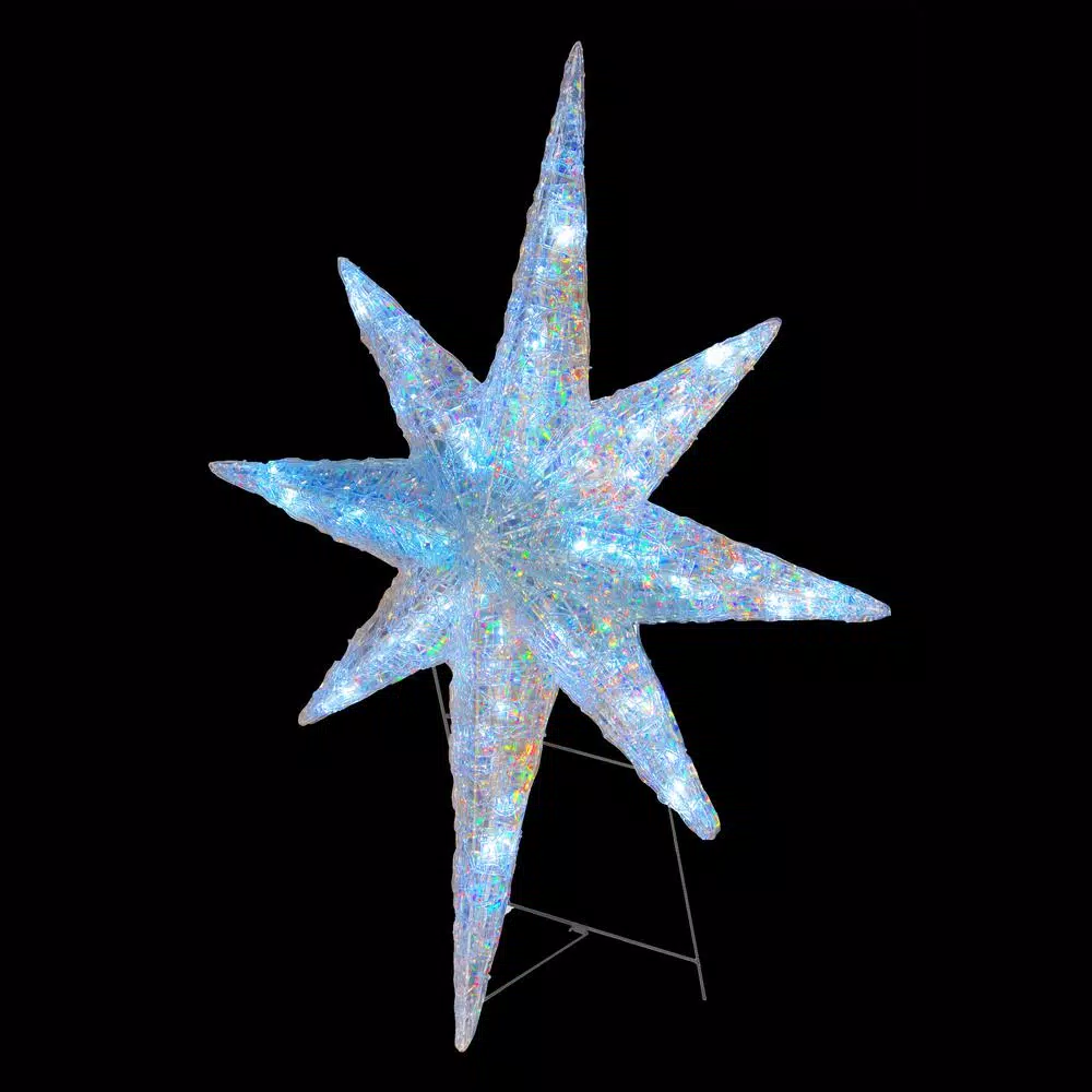 National Tree Company 42 In. Ice Crystal Star With LED Lights 1 National Tree Company 42 In. Ice Crystal Star With LED Lights
