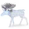 National Tree Company 50 In. Moose With Glitter And 200 Cool White Twinkling LED Lights