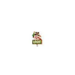 National Tree Company Pre-Lit 35 In. Snowman With SNOW Sign