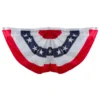 Northlight 48 In. X 24 In. Red White And Blue USA Pleated American Bunting Flag