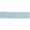 Northlight 2.5 In. X 16 Yds. Shimmering White Iridescent Snowflakes On A Light Blue Sheer Ribbon