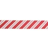 Northlight 2.5 In. X 16 Yds. Iridescent Candy Cane Diagonal Stripe Wired Craft Ribbon