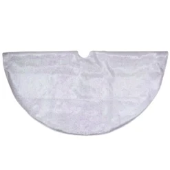 Northlight 48 In. White Iridescent Holographic Glittered Christmas Tree Skirt