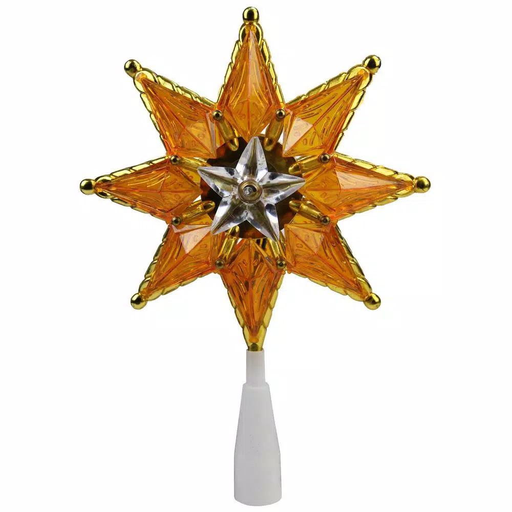 Northlight 8 In. Gold Mosaic 8-Point Star Christmas Tree Topper – Clear Lights 1 Northlight 8 In. Gold Mosaic 8-Point Star Christmas Tree Topper – Clear Lights