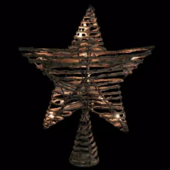 Northlight 11.5 In. Natural Brown Rattan Star Christmas Tree Topper – Clear Lights 3 Northlight 11.5 In. Natural Brown Rattan Star Christmas Tree Topper – Clear Lights -Christmas decorations shop northlight christmas tree toppers 32606352 c3 1000