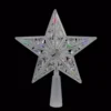 Northlight 6 In. Clear Crystal Jeweled Star LED Christmas Tree Topper In Multi-Lights