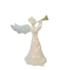 Northlight 29 In. Christmas Lighted Tinsel Trumpeting Angel Outdoor Decoration