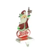 Northlight 9.75 In. Christmas Silver Plated Pepsi Cola Santa Claus Stocking Holder With European Crystals