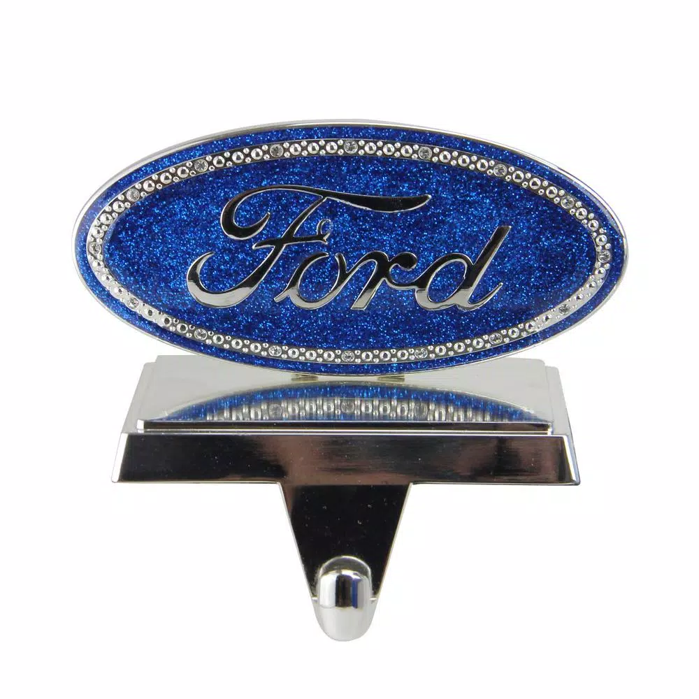 Northlight 3 In. Christmas Officially Licensed Iconic Ford Logo Silver Plated Weighted Stocking Holder 1 Northlight 3 In. Christmas Officially Licensed Iconic Ford Logo Silver Plated Weighted Stocking Holder