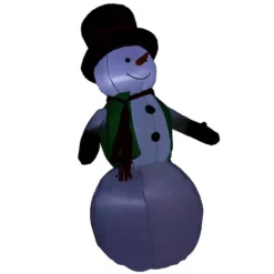 Sunnydaze Decor 6.8 Ft. Holly Jolly Snowman Outdoor Inflatable Decoration 12 Sunnydaze Decor 6.8 Ft. Holly Jolly Snowman Outdoor Inflatable Decoration -Christmas decorations shop sunnydaze decor christmas inflatables lde 954 1f 1000