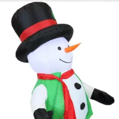Sunnydaze Decor 6.8 Ft. Holly Jolly Snowman Outdoor Inflatable Decoration 13 Sunnydaze Decor 6.8 Ft. Holly Jolly Snowman Outdoor Inflatable Decoration -Christmas decorations shop sunnydaze decor christmas inflatables lde 954 44 1000
