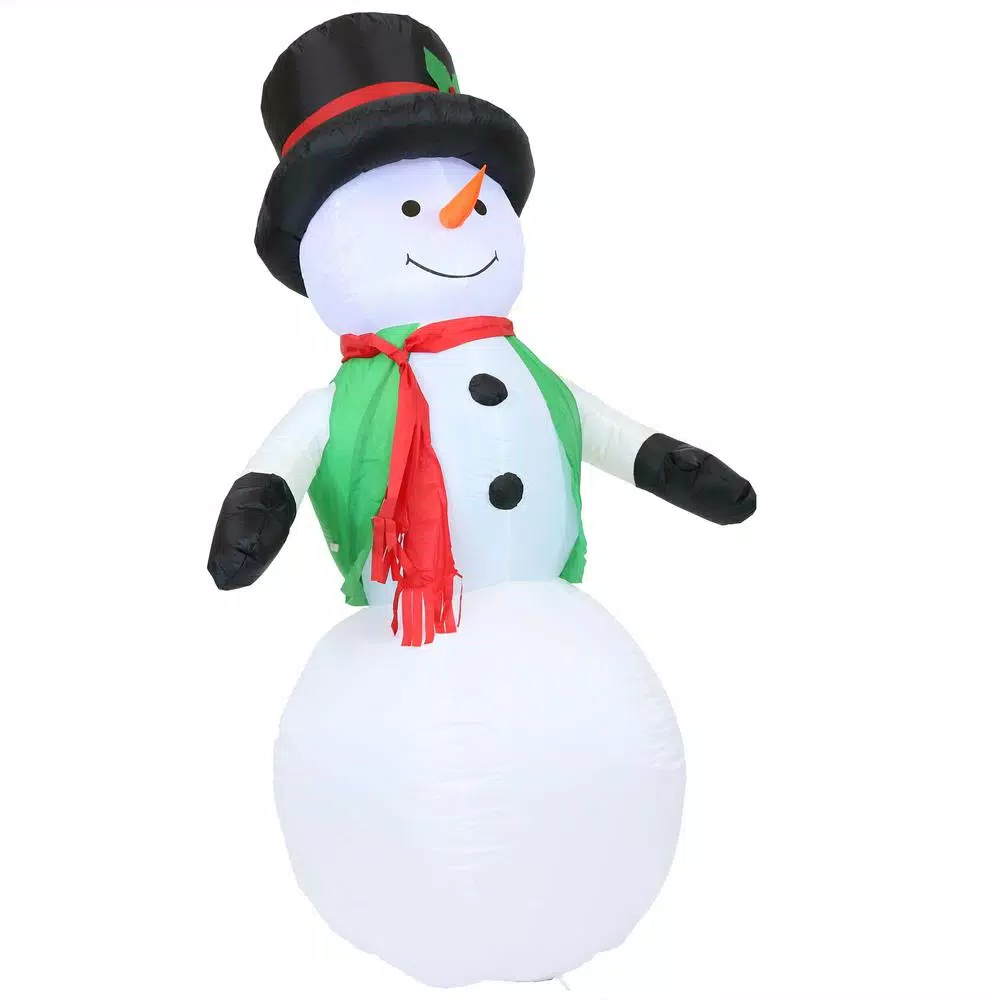 Sunnydaze Decor 6.8 Ft. Holly Jolly Snowman Outdoor Inflatable Decoration 1 Sunnydaze Decor 6.8 Ft. Holly Jolly Snowman Outdoor Inflatable Decoration