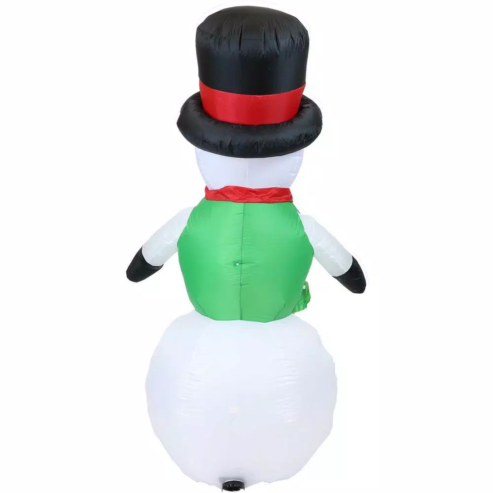Sunnydaze Decor 6.8 Ft. Holly Jolly Snowman Outdoor Inflatable Decoration 2 Sunnydaze Decor 6.8 Ft. Holly Jolly Snowman Outdoor Inflatable Decoration - Image 2