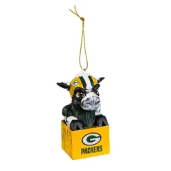 Team Sports America Green Bay Packers 1-1/2 In. NFL Mascot Tiki Totem Christmas Ornament