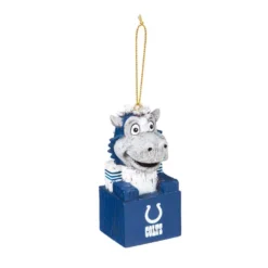 Team Sports America Indianapolis Colts 1-1/2 In. NFL Mascot Tiki Totem Christmas Ornament