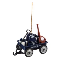 Team Sports America New York Yankees 1-3/4 In. MLB Team Wagon Christmas Ornament